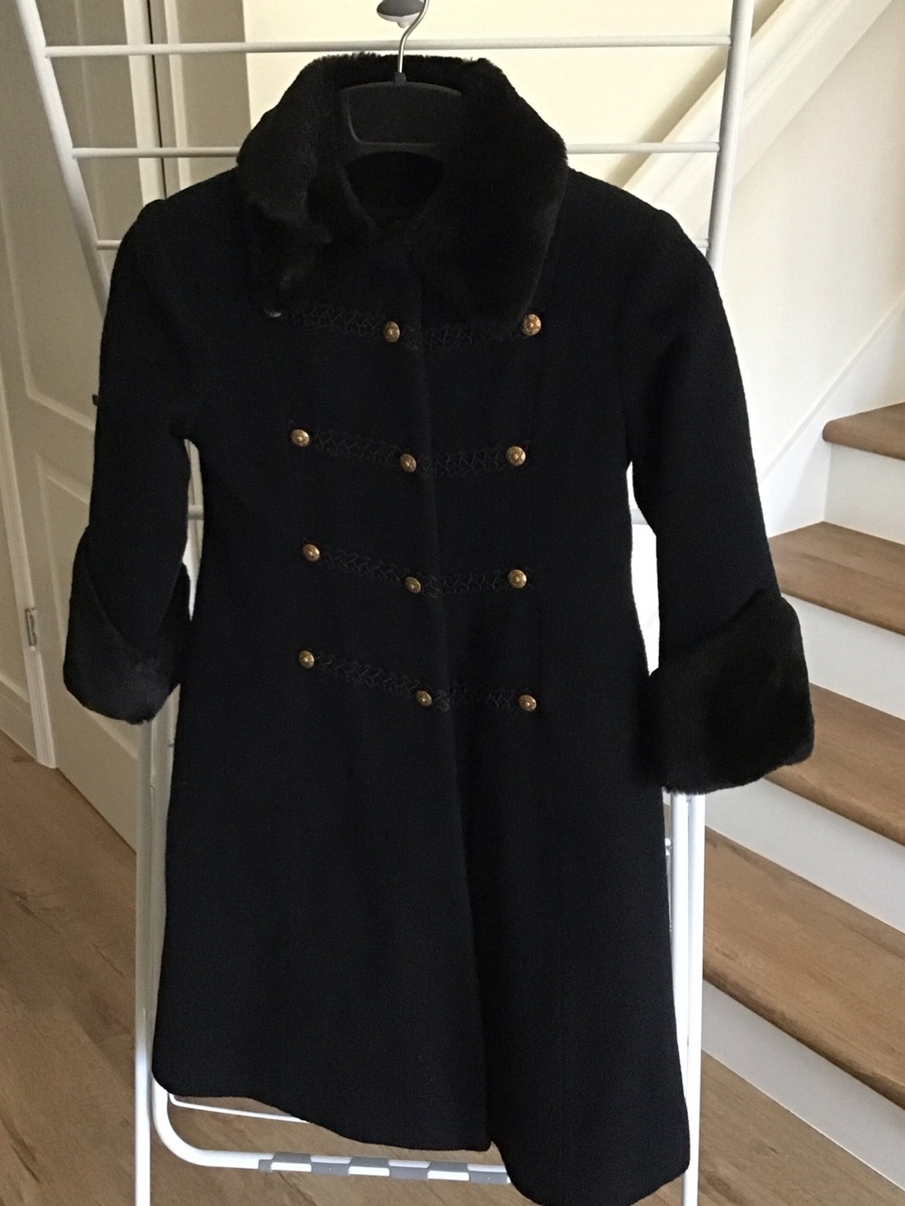 Vintage Rothschild black girls coat sz 7